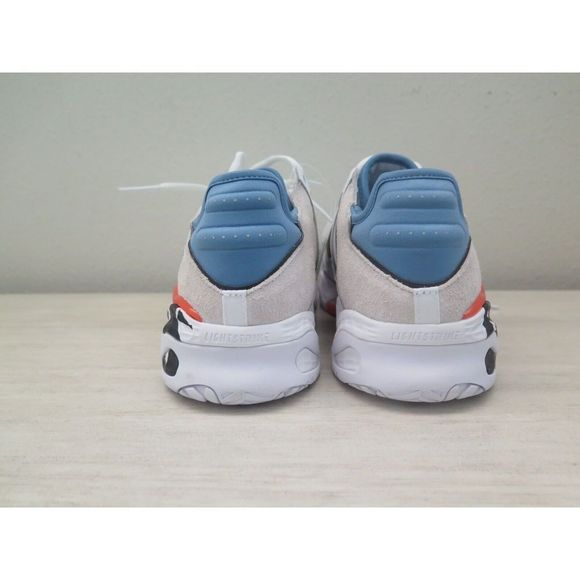 adidas FX7644 Men's Sz 8 White/Solar Red/Hazy Blue Originals NiteBall Sneakers - Picture 7 of 8